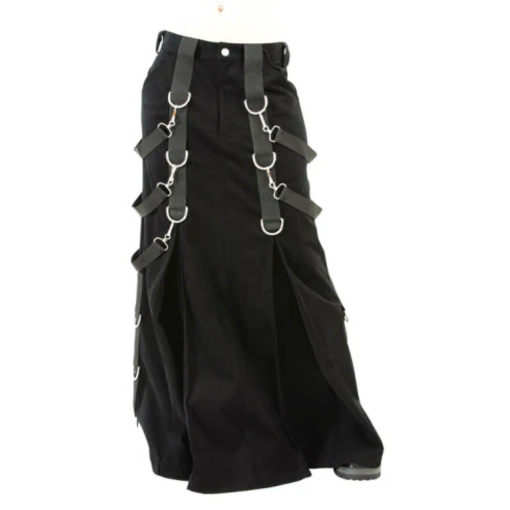 Long & Heavy Unisex Vintage Gothic Bondage Skirt